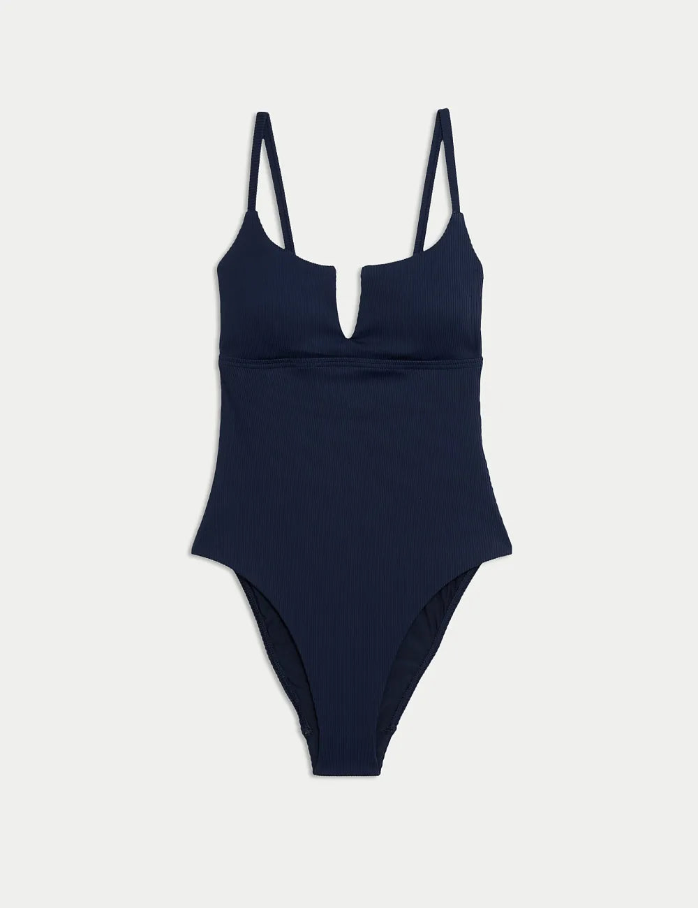 Tummy Control Ribbed Padded Swimsuit
